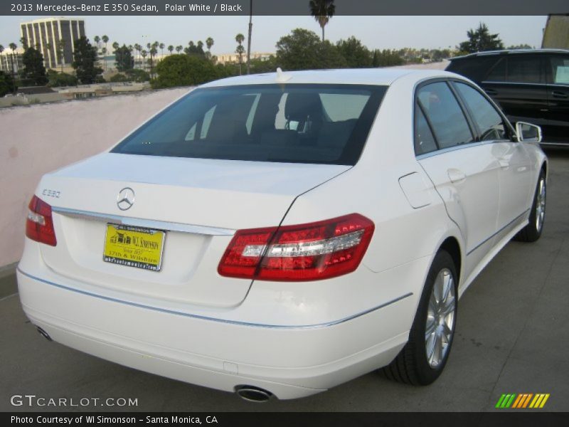 Polar White / Black 2013 Mercedes-Benz E 350 Sedan
