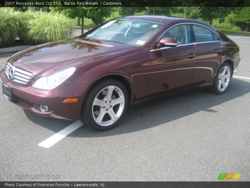 Barolo Red Metallic / Cashmere 2007 Mercedes-Benz CLS 550