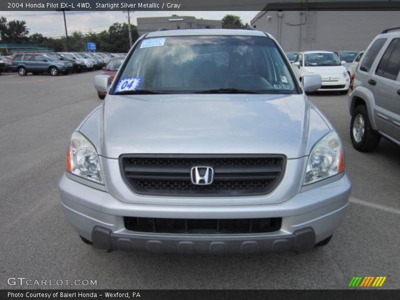 Starlight Silver Metallic / Gray 2004 Honda Pilot EX-L 4WD