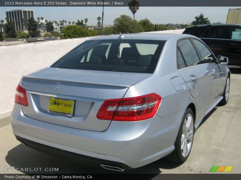 Diamond White Metallic / Black 2013 Mercedes-Benz E 350 Sedan