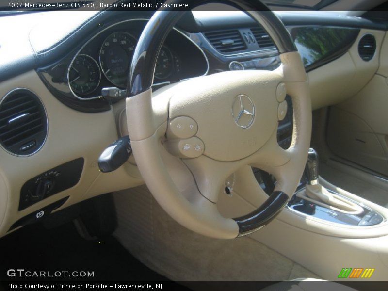 Barolo Red Metallic / Cashmere 2007 Mercedes-Benz CLS 550