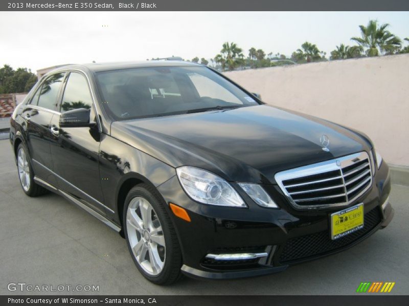 Black / Black 2013 Mercedes-Benz E 350 Sedan