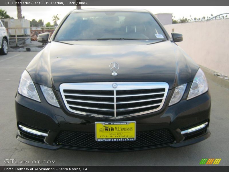 Black / Black 2013 Mercedes-Benz E 350 Sedan
