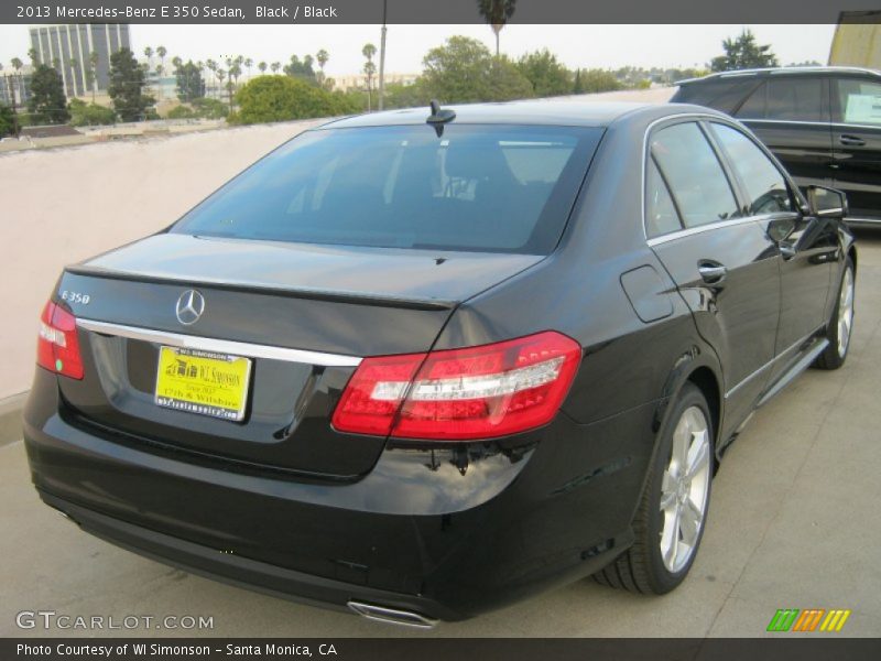 Black / Black 2013 Mercedes-Benz E 350 Sedan