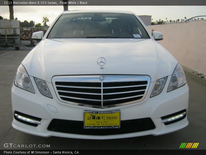 Polar White / Black 2013 Mercedes-Benz E 350 Sedan