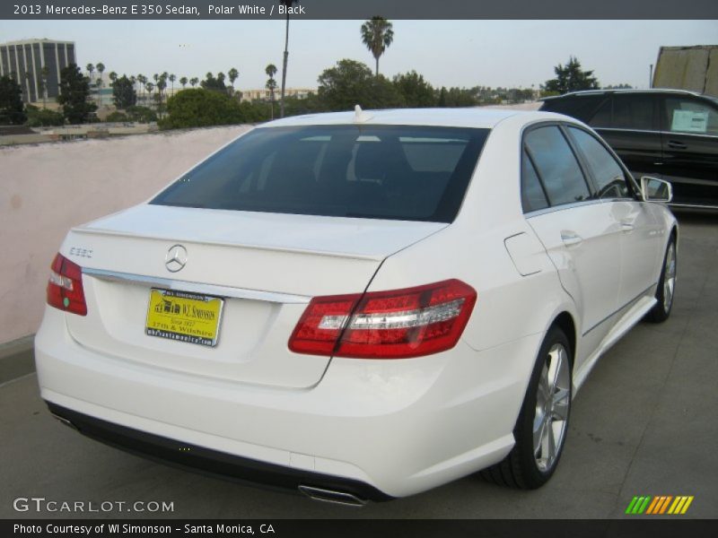 Polar White / Black 2013 Mercedes-Benz E 350 Sedan