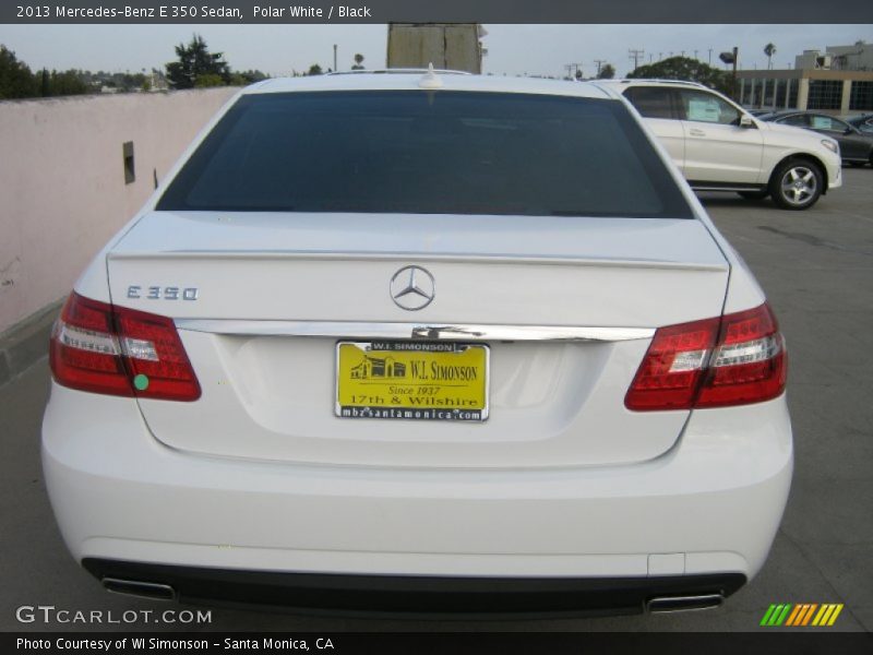 Polar White / Black 2013 Mercedes-Benz E 350 Sedan