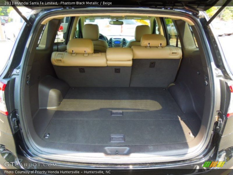 Phantom Black Metallic / Beige 2011 Hyundai Santa Fe Limited