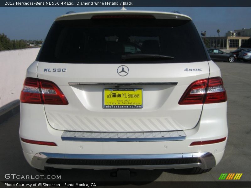 Diamond White Metallic / Black 2013 Mercedes-Benz ML 550 4Matic