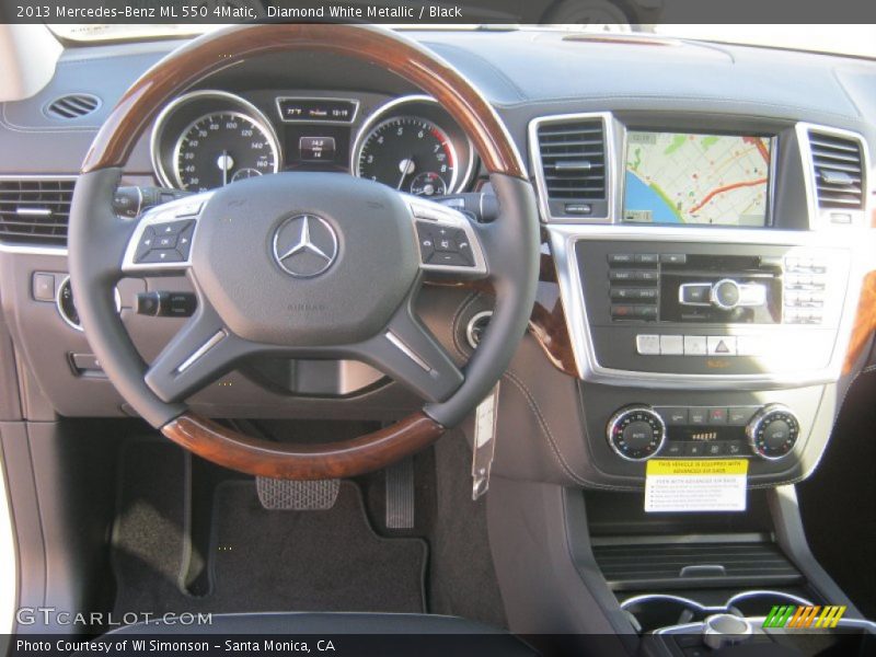 Diamond White Metallic / Black 2013 Mercedes-Benz ML 550 4Matic