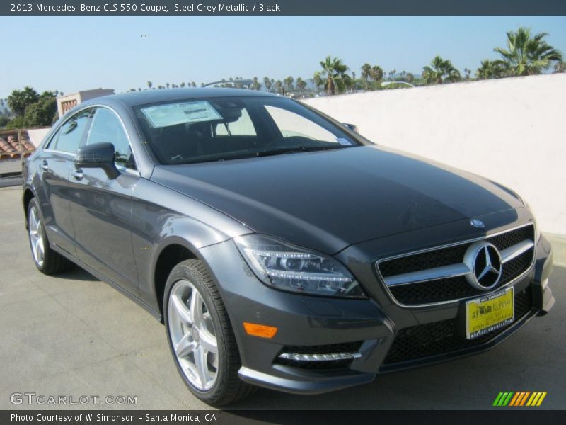 Steel Grey Metallic / Black 2013 Mercedes-Benz CLS 550 Coupe