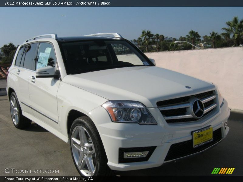 Arctic White / Black 2012 Mercedes-Benz GLK 350 4Matic