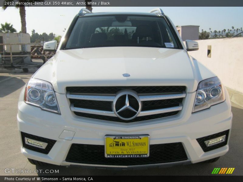 Arctic White / Black 2012 Mercedes-Benz GLK 350 4Matic