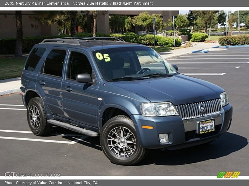 Norsea Blue Metallic / Black/Light Parchment 2005 Mercury Mariner Convenience