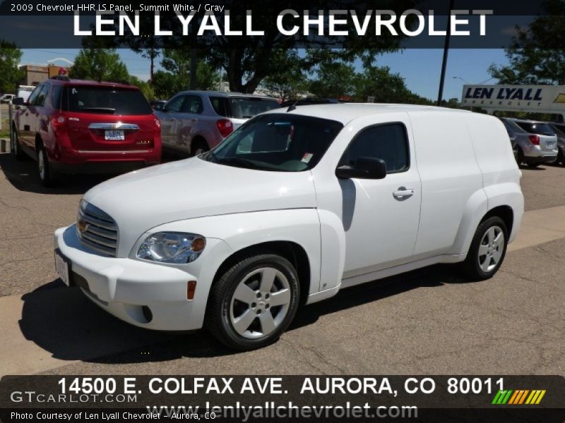 Summit White / Gray 2009 Chevrolet HHR LS Panel