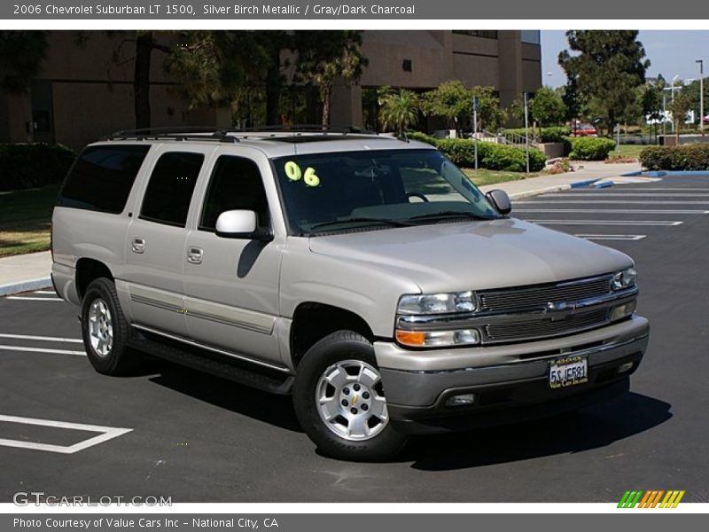 Silver Birch Metallic / Gray/Dark Charcoal 2006 Chevrolet Suburban LT 1500