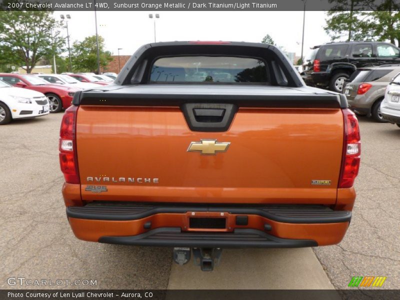 Sunburst Orange Metallic / Dark Titanium/Light Titanium 2007 Chevrolet Avalanche LT 4WD