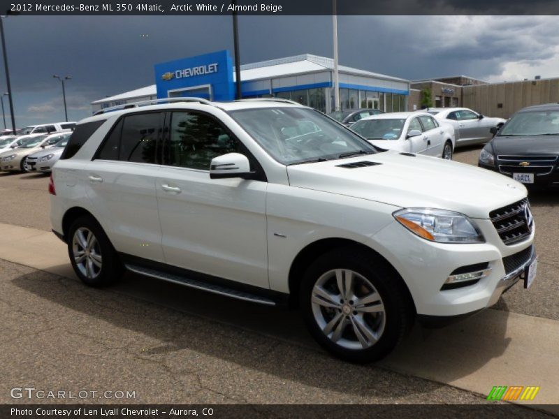 Arctic White / Almond Beige 2012 Mercedes-Benz ML 350 4Matic