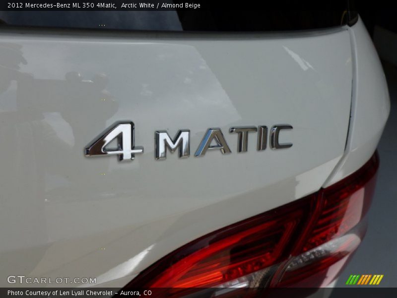 Arctic White / Almond Beige 2012 Mercedes-Benz ML 350 4Matic
