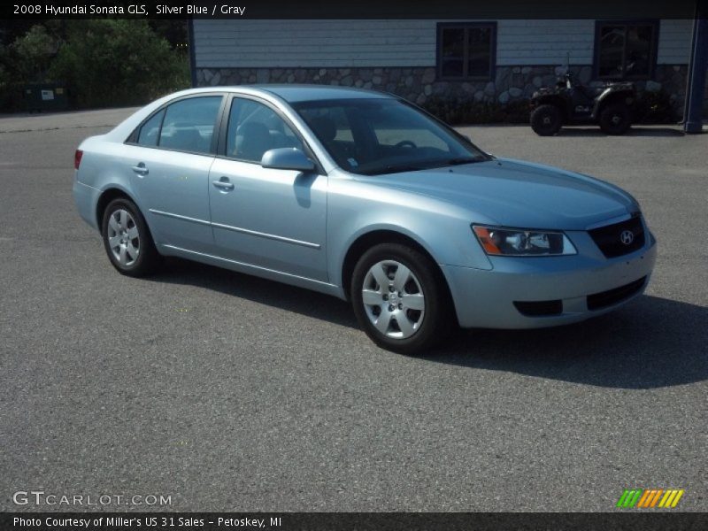 Silver Blue / Gray 2008 Hyundai Sonata GLS