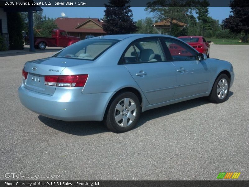 Silver Blue / Gray 2008 Hyundai Sonata GLS