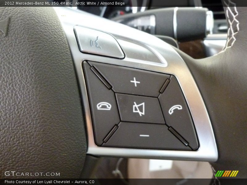Arctic White / Almond Beige 2012 Mercedes-Benz ML 350 4Matic