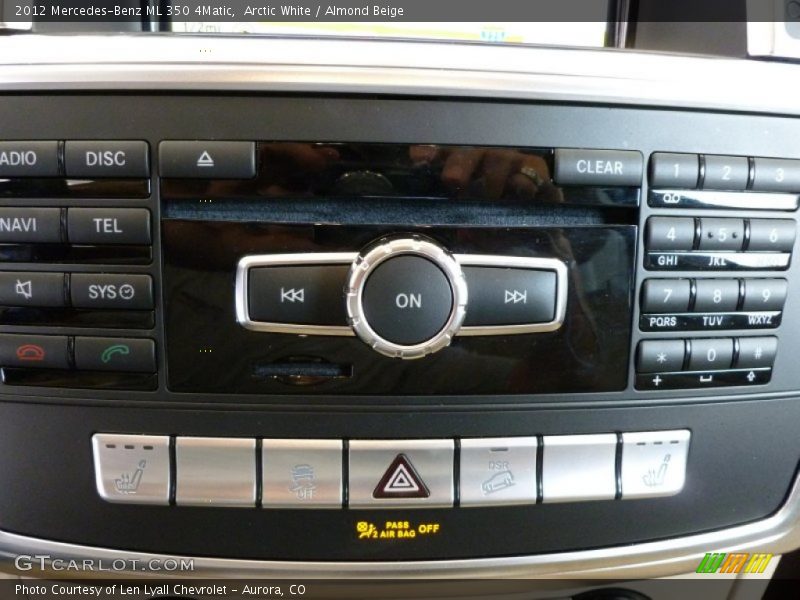 Arctic White / Almond Beige 2012 Mercedes-Benz ML 350 4Matic