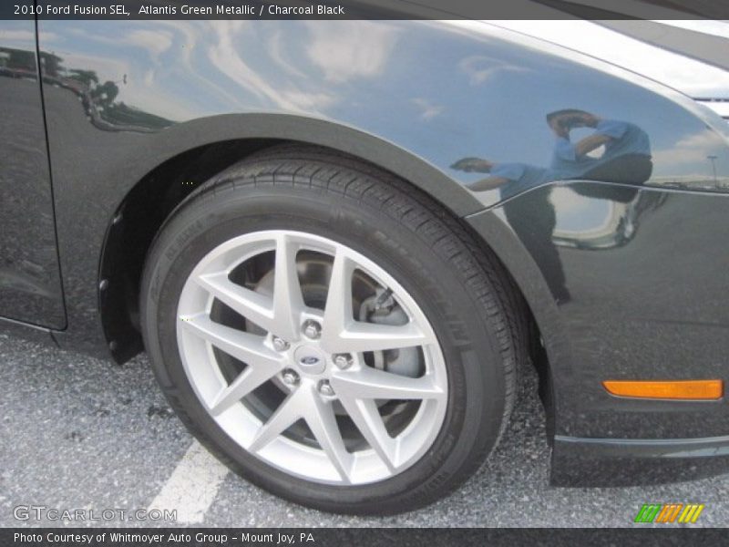 Atlantis Green Metallic / Charcoal Black 2010 Ford Fusion SEL