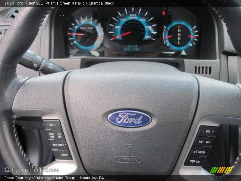 Atlantis Green Metallic / Charcoal Black 2010 Ford Fusion SEL