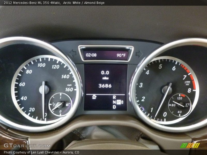 Arctic White / Almond Beige 2012 Mercedes-Benz ML 350 4Matic