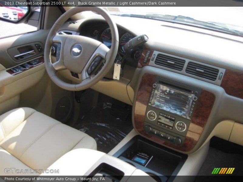 Black Granite Metallic / Light Cashmere/Dark Cashmere 2013 Chevrolet Suburban 2500 LT 4x4