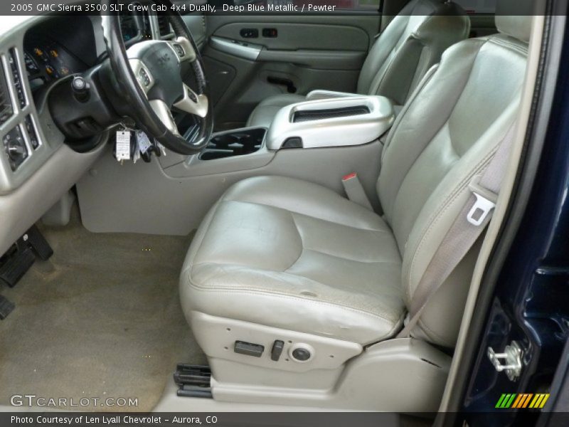  2005 Sierra 3500 SLT Crew Cab 4x4 Dually Pewter Interior