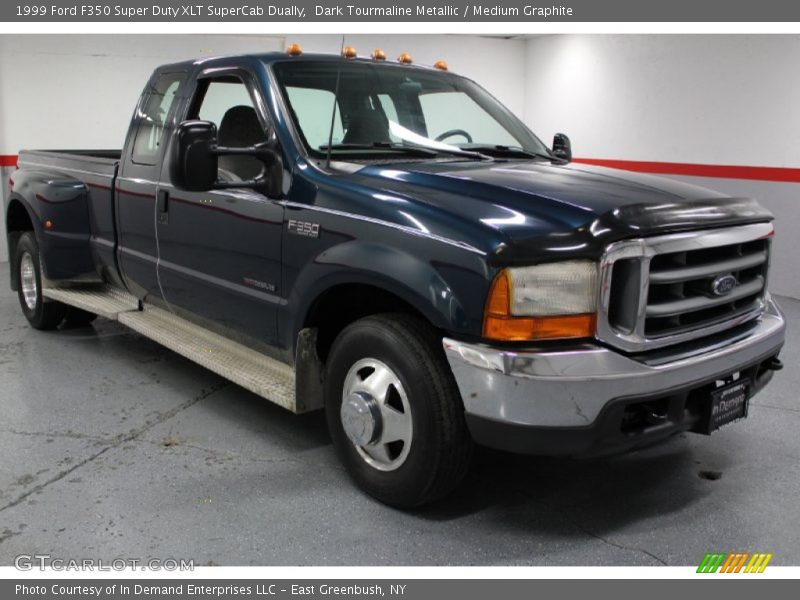 Dark Tourmaline Metallic / Medium Graphite 1999 Ford F350 Super Duty XLT SuperCab Dually