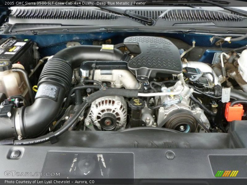  2005 Sierra 3500 SLT Crew Cab 4x4 Dually Engine - 6.6 Liter OHV 32-Valve Duramax Turbo-Diesel V8