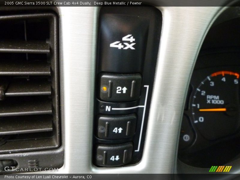 Deep Blue Metallic / Pewter 2005 GMC Sierra 3500 SLT Crew Cab 4x4 Dually