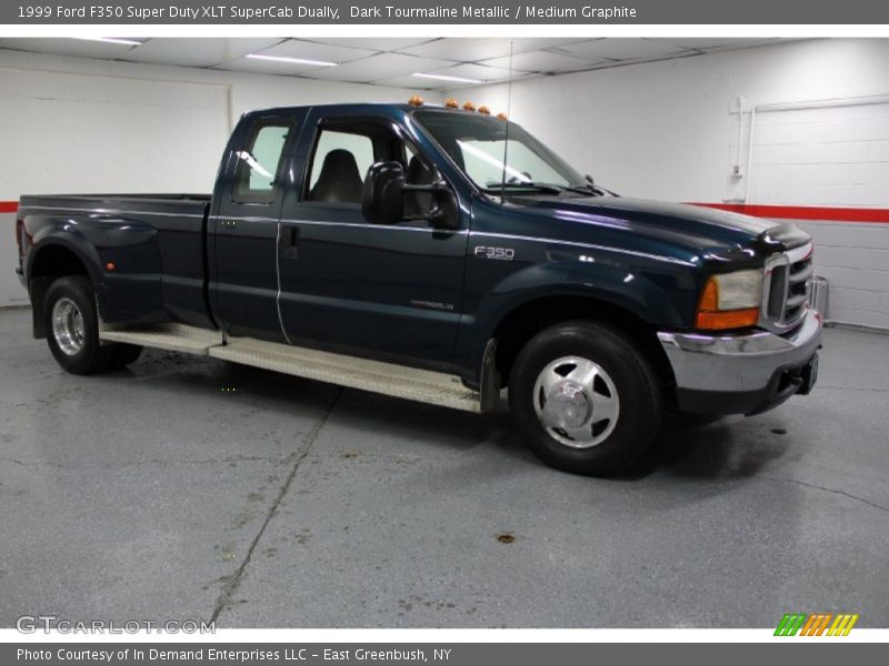 Dark Tourmaline Metallic / Medium Graphite 1999 Ford F350 Super Duty XLT SuperCab Dually
