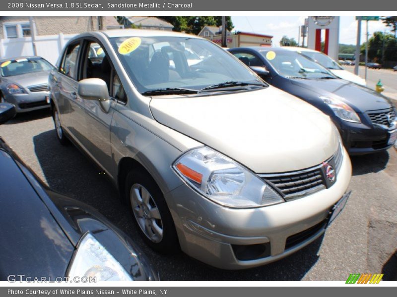 Sandstone Metallic / Charcoal 2008 Nissan Versa 1.8 SL Sedan