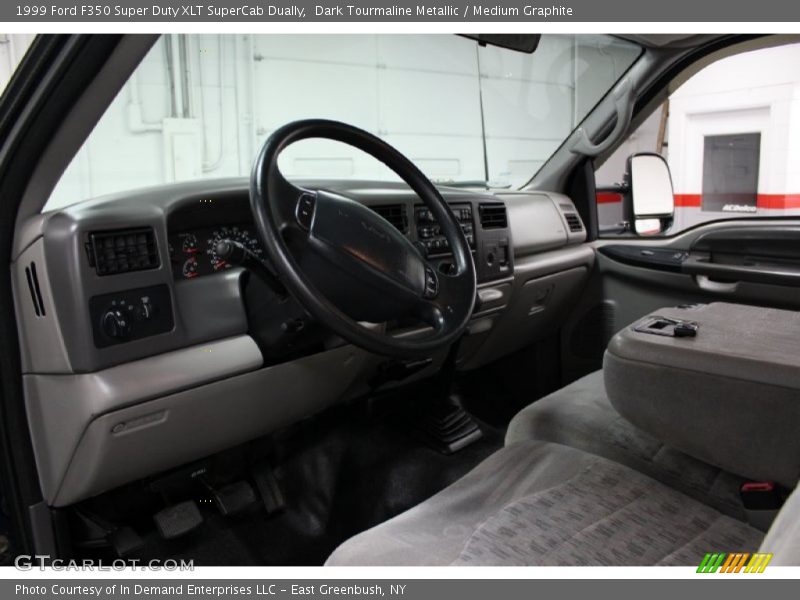 Dark Tourmaline Metallic / Medium Graphite 1999 Ford F350 Super Duty XLT SuperCab Dually