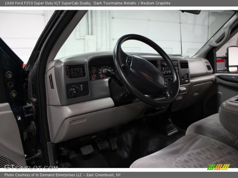 Dark Tourmaline Metallic / Medium Graphite 1999 Ford F350 Super Duty XLT SuperCab Dually