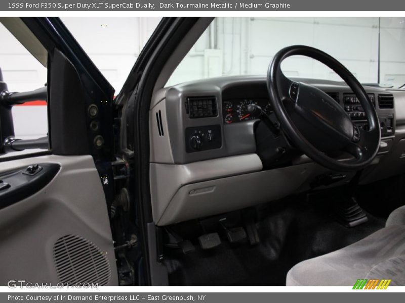 Dark Tourmaline Metallic / Medium Graphite 1999 Ford F350 Super Duty XLT SuperCab Dually