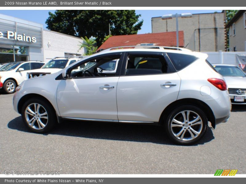 Brilliant Silver Metallic / Black 2009 Nissan Murano LE AWD