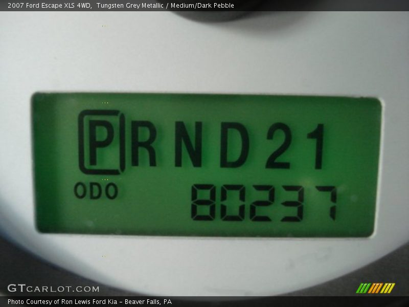 Tungsten Grey Metallic / Medium/Dark Pebble 2007 Ford Escape XLS 4WD