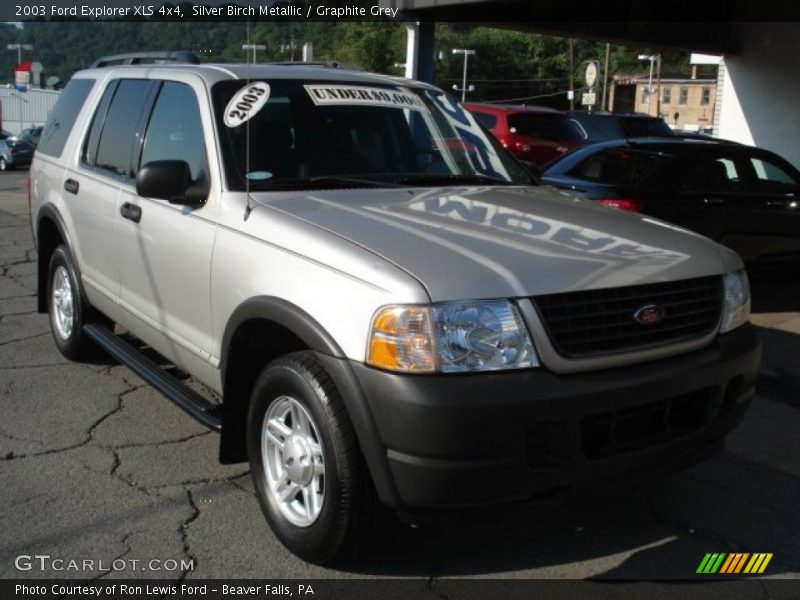 Silver Birch Metallic / Graphite Grey 2003 Ford Explorer XLS 4x4