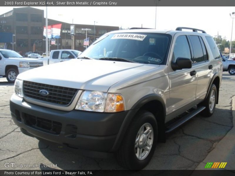 Silver Birch Metallic / Graphite Grey 2003 Ford Explorer XLS 4x4