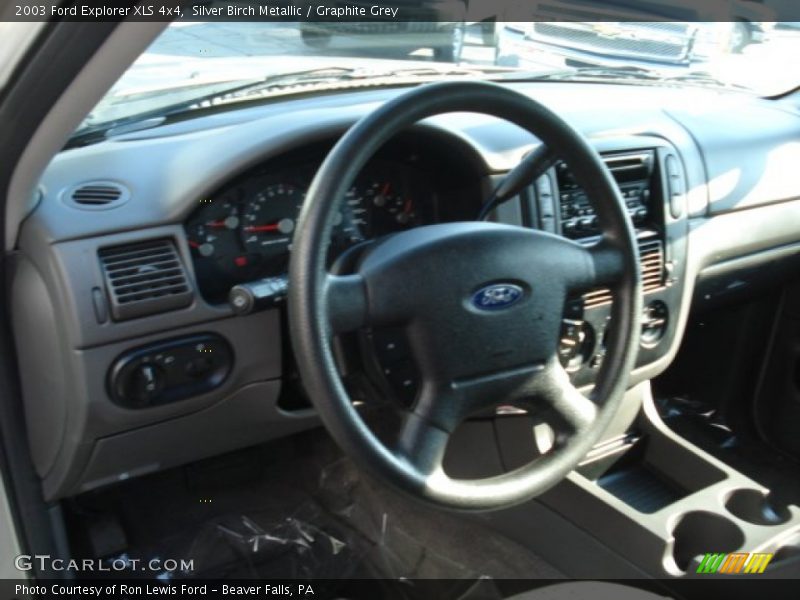 Silver Birch Metallic / Graphite Grey 2003 Ford Explorer XLS 4x4