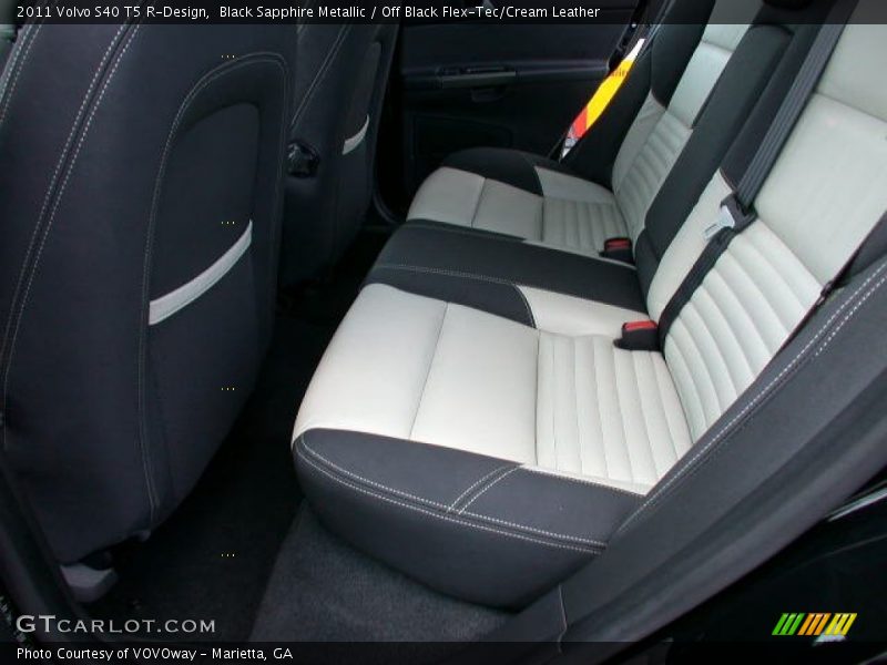 Black Sapphire Metallic / Off Black Flex-Tec/Cream Leather 2011 Volvo S40 T5 R-Design
