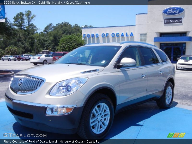 Gold Mist Metallic / Cocoa/Cashmere 2009 Buick Enclave CX