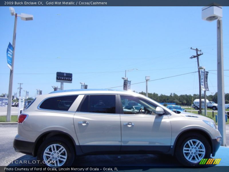 Gold Mist Metallic / Cocoa/Cashmere 2009 Buick Enclave CX