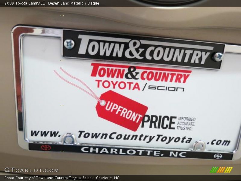 Desert Sand Metallic / Bisque 2009 Toyota Camry LE