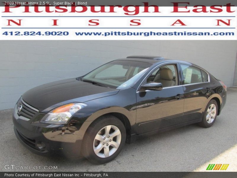 Super Black / Blond 2009 Nissan Altima 2.5 SL